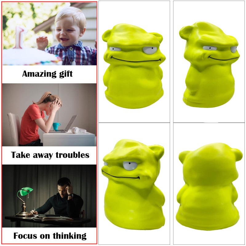 funnysquee 9.8 Inches Gaint Green Monster Slow Rising Squishies,Jumbo Squishys Birthday Gift for Kids, Stress Relief Kawaii Squishie Toys - Image 4
