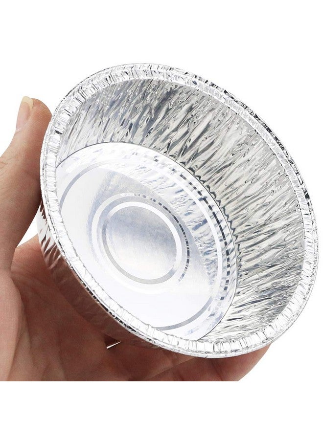 Oopsu 100 Pack 4" Round Tart Pie Foil Pans - Disposable Aluminum Foil Tart & Pie Tins for Baking, Cooking, Storage or Reheating - Image 5