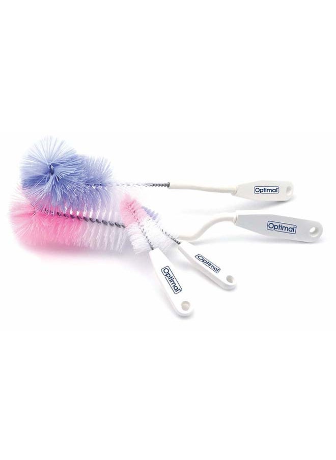 Optimal Rotary Bottle And Nipple Brush Set, Pink  - Image 2