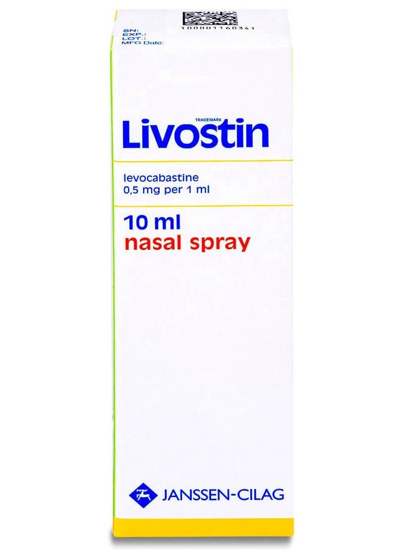 Janssen Livostin 0.5 mg Nasal Spray 10 ml - Image 2