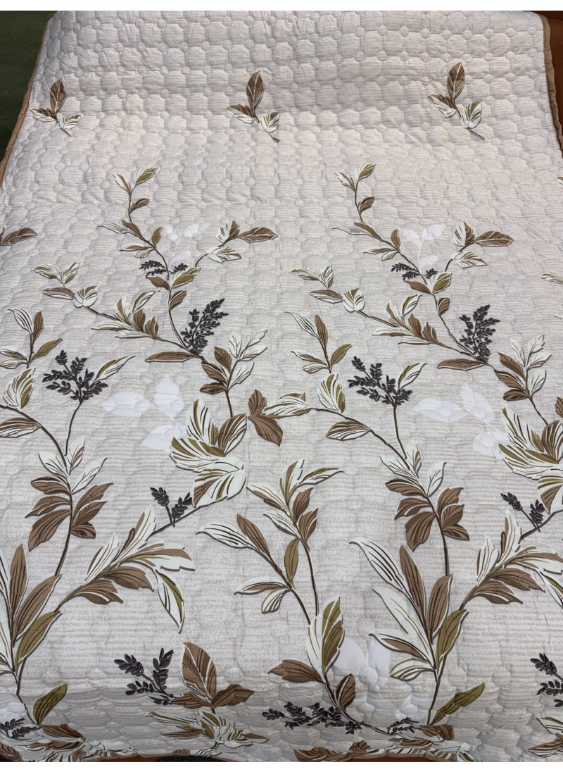 Generic 4 Pieces compressed summer quilt set Single Size 220x160cm pure cotton filled polyester fabric soft comforter Bedding Set for All Season  - Image 2