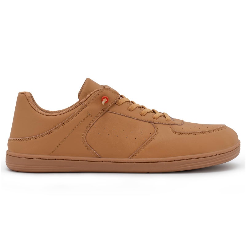 Pulltop Wide Toe Box Shoes for Men - Minimalist Barefoot Dress Sneakers Zero Drop Slip on Walking Non Slip Shoes for Men TAN Size 9 Wide - Image 4