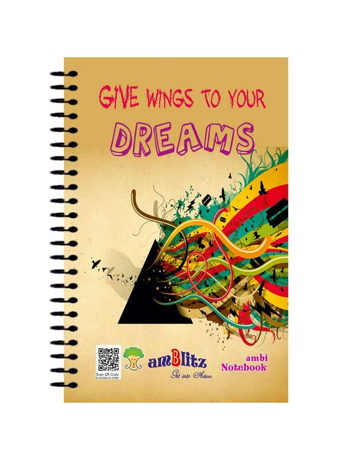 amblitz Spiral Notebook | Unruled | A5 Size Notebook | 200 Pages | Pack of 2 | Short Unruled Spiral Notebook | - Image 2