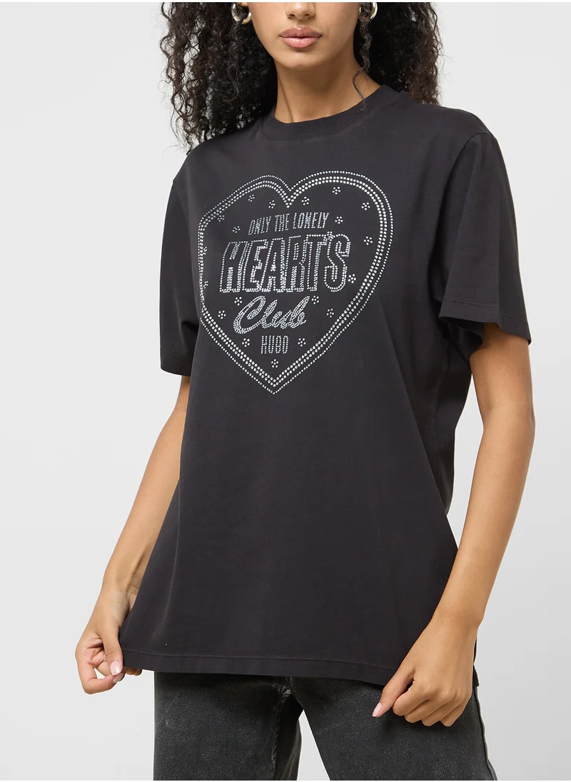 HUGO Crew Neck T-Shirts