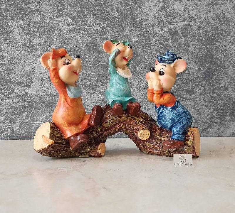 CraftVatika Polyresin Mickeys Rabbit Animal Statue Showpiece Figurine for Home Office Living Room Table Desk Decoration Decorative Items. - Image 2