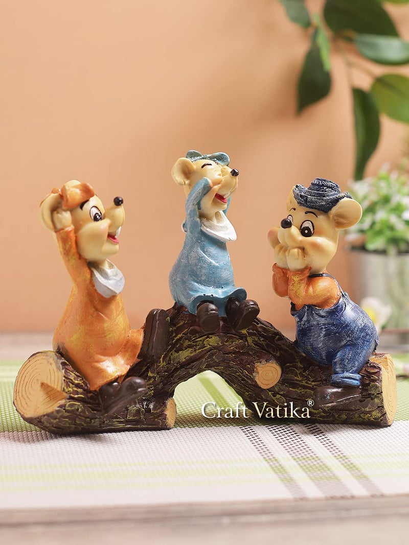 CraftVatika Polyresin Mickeys Rabbit Animal Statue Showpiece Figurine for Home Office Living Room Table Desk Decoration Decorative Items. - Image 1