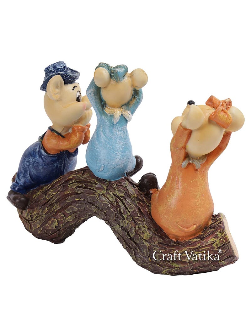CraftVatika Polyresin Mickeys Rabbit Animal Statue Showpiece Figurine for Home Office Living Room Table Desk Decoration Decorative Items. - Image 5