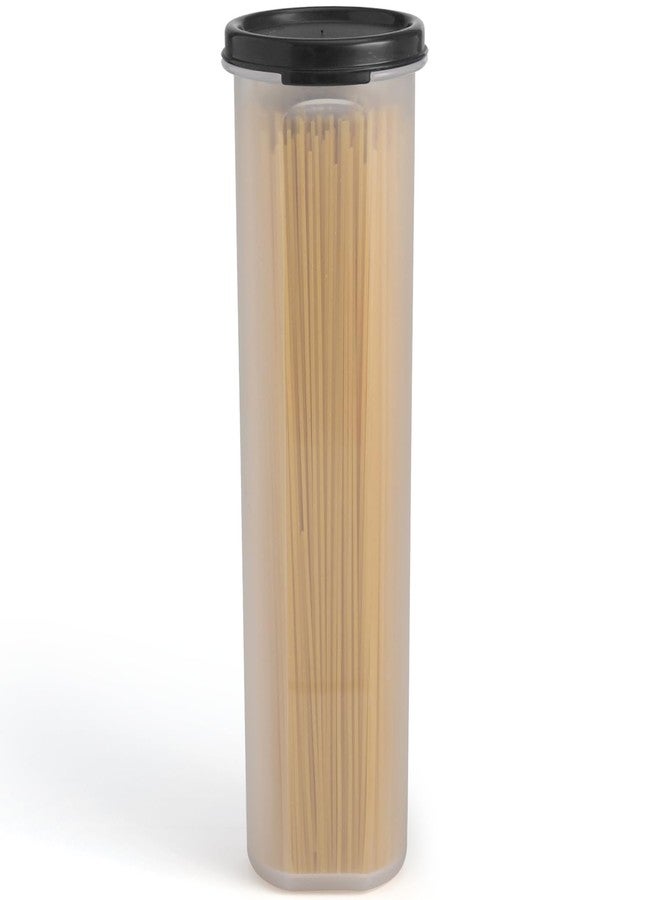 Signoraware Tall Clear Spaghetti Pasta Container Storage With Lid.Multi-Purpose Kitchen Pantry Organization And Food Storage For Noodles Beans Straws - Airtight Leakproof Spaghetti Keeper BPA Free 37 oz. - Image 1