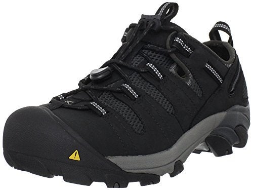 KEEN Utility Men's Atlanta Cool Low Steel Toe Work Shoe, Black/Dark Shadow, 11.5 Wide US - Image 1