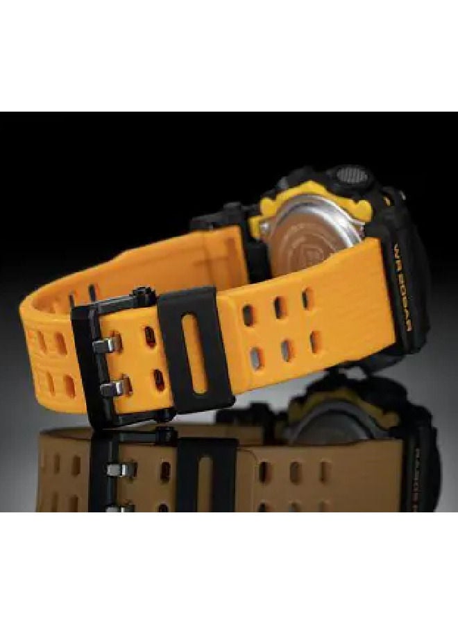 CASIO G-SHOCK Men's Analog & Digital Yellow  &  Black Resin Strap Watch GA900A-1A9 - Image 3