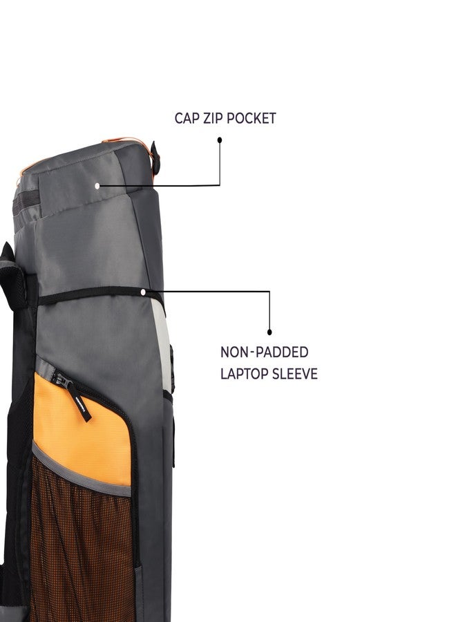 Gear Trail 3 25"/45L Extra Large Water Resistant 4 Compartment Rucksack/Travel Bag/For Unisex(Yellow-Grey) - Image 5
