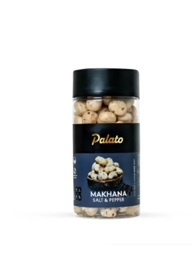 Palato Premium Gourmet Jumbo Size Makhana (Foxnut) Salt & Pepper - Image 1