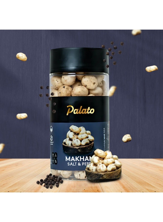 Palato Premium Gourmet Jumbo Size Makhana (Foxnut) Salt & Pepper - Image 3