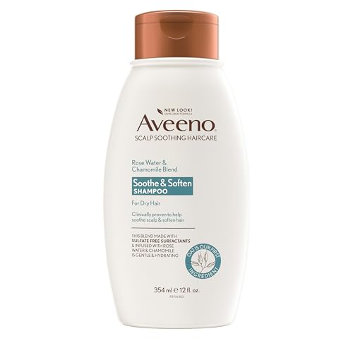 Aveeno شامبو أفينو لتهدئة فروة الرأس بمزيج ماء الورد والبابونج، طازج، 12 أونصة سائلة - Image 1