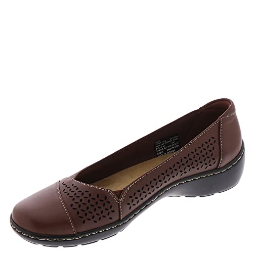 clarks Cora Iris Dark Tan Leather - Image 5