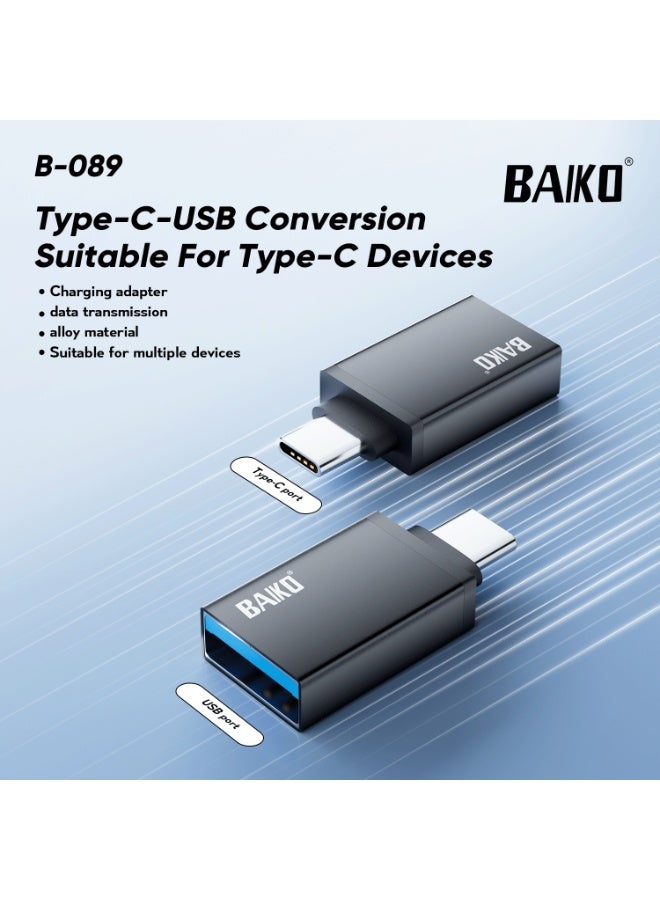 بَيّاكم محول بايكو USB-C إلى USB، USB 3.2 Gen2، نقل بيانات عالي السرعة 10 جيجابت في الثانية، محول OTG، محول صغير مصنوع من سبيكة معدنية - Image 2