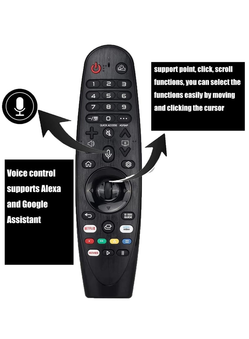 ELTRAZONE Replacement Remote Control for LG TV AN-MR19BA AN-MR20GA with Magic and Voice Functions for LG OLED NanoCell 4K UHD TVs - Image 4