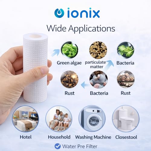 IONIX spare filter cartridge set for washing machine/Shower/Geyser filter, Remove sediment & hardness from water(3 cartridges and 15 softnening balls) - Image 4