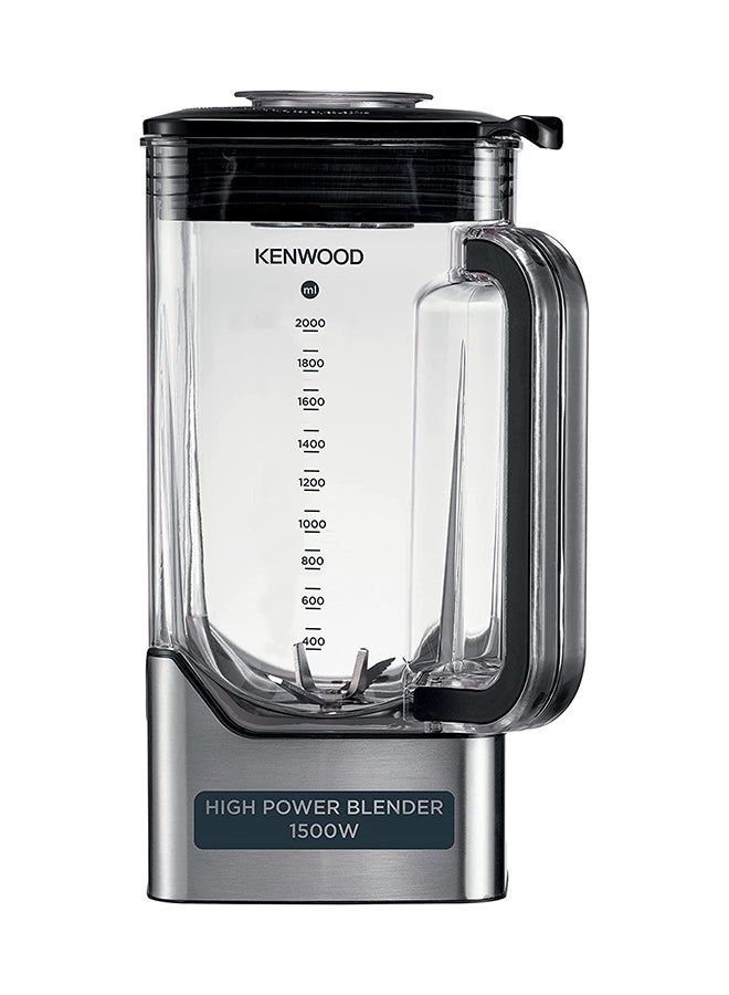 KENWOOD Premium Power Blender Smoothie Maker With Tritan Jar,  Smoothie 2Go Bottle & Lid, Blender Tamper/Food Presser, 6 Speed+3 Preset Programs, Ice Crush Function 3 L 1500 W BLM91.640SS silver - Image 2