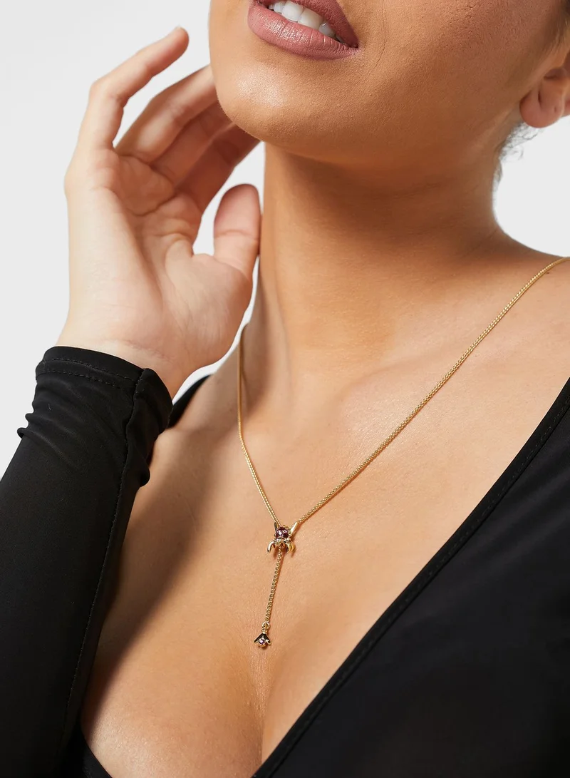 All we are Maratus Crystal Spider Necklace