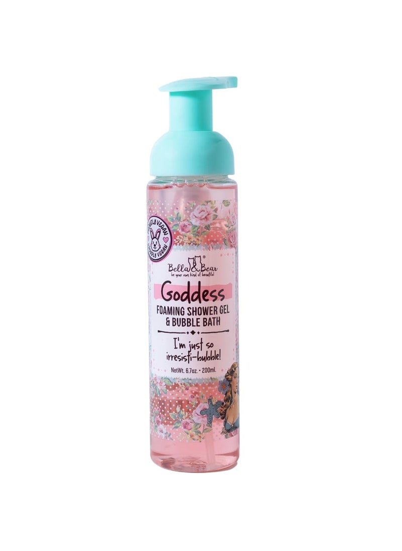 Bella and Bear Bella  Bear Goddess Tropical Foaming Shower Gel  Body Wash  Bubble Bath 2 in 1 67 oz 