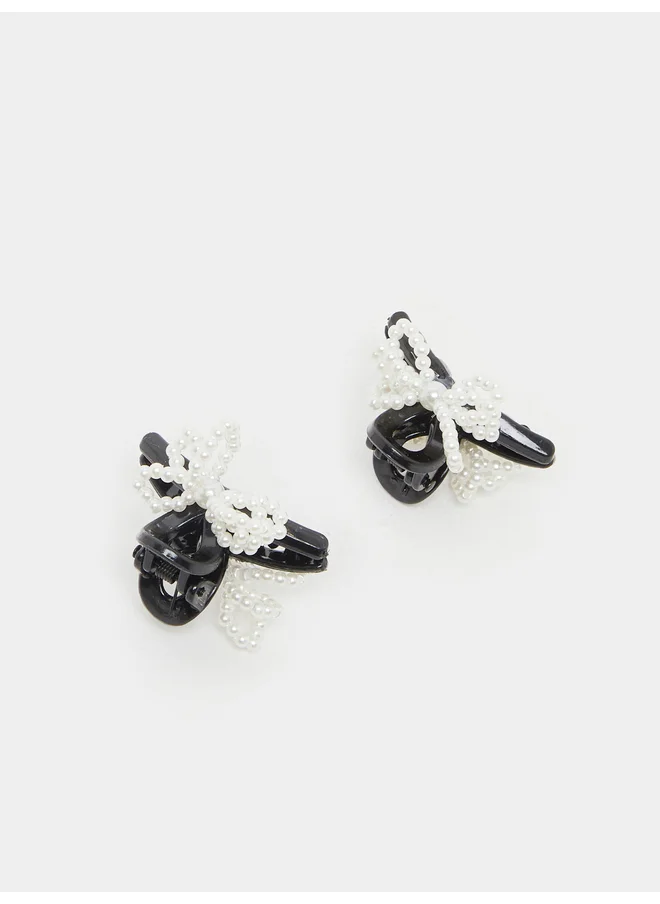 ستايلي Styli Set of 2 - Faux Pearl Hair Clip
