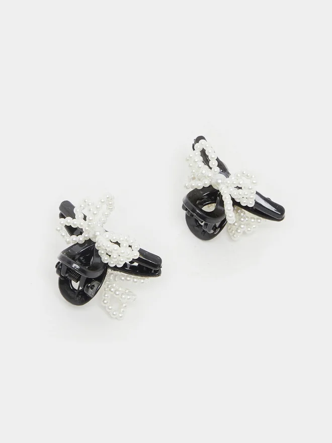 Styli Styli Set of 2 - Faux Pearl Hair Clip
