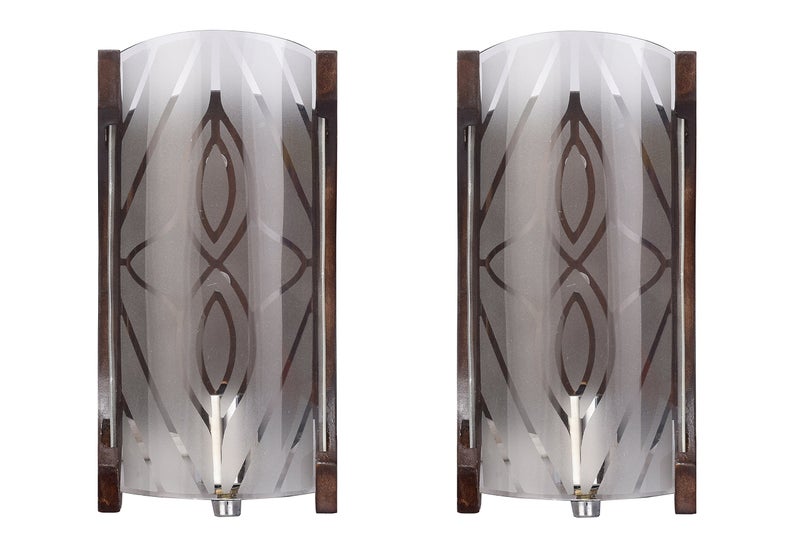 WhiteRay S43 5-Watt LED Wall Light (Pack of 2, Brown) - Image 2