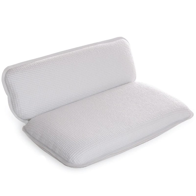 BINO BINO NonSlip Cushioned Bath Pillow with Suction Cups White  Spa Pillow Bath Pillows for Tub Neck and Back Support Bathtub Pillows for Tub Accessories Set Rest