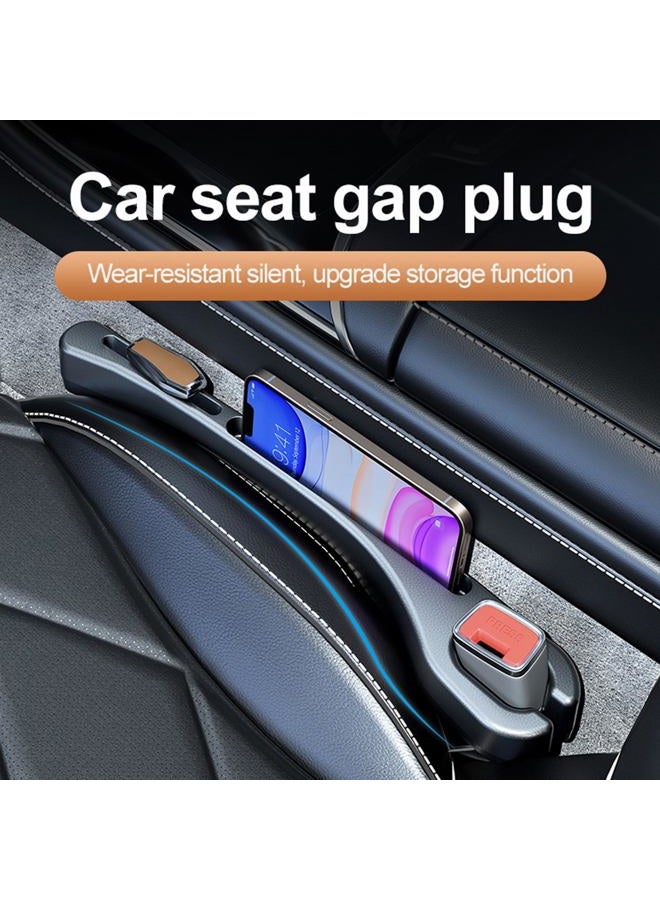 Jectam Car Seat Gap Filler, Compatible with Car SUV Truck Drop Stop Car Seat Gap Filler Between Seat and Console (Red, Pack of 2) - Image 2