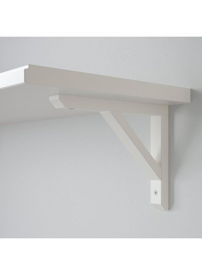 erorex Wall Shelf, White Stained Aspen, 120X30 Cm - Image 4