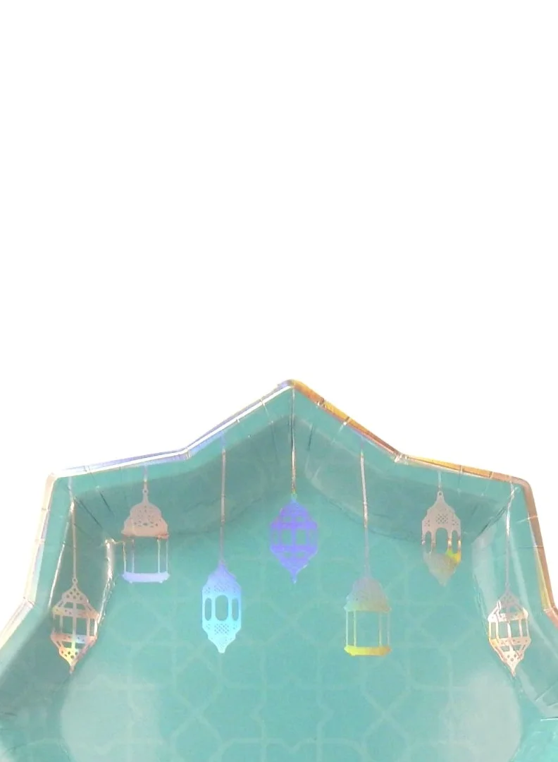 Peacock Supplies Peacock Supplies 10 Pack Happy Eid Disposable Party Plates for Eid Festive Table Settings