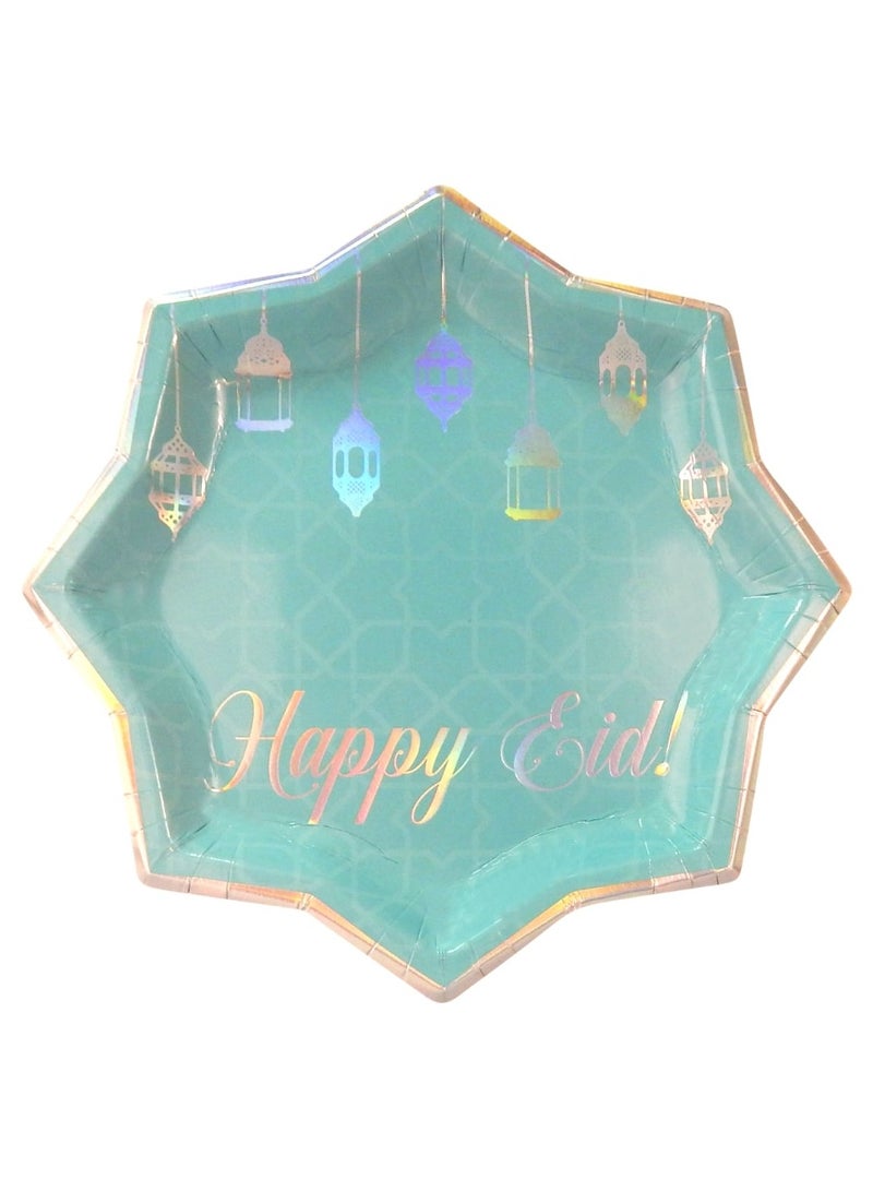 بيكوك سبلايز 10 عبوات من أطباق حفلات عيد سعيد للاستعمال مرة واحدة  - Image 1