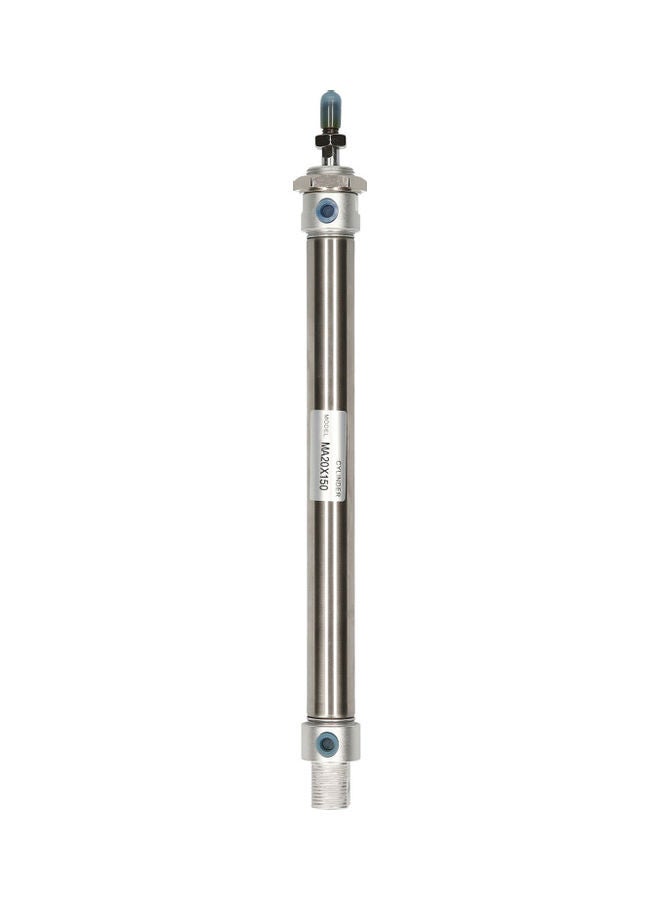NIBEMINENT Pneumatic Mini Air Cylinder MAL 16x150 Silver - Image 1