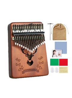Favarey Kalimba Thumb Piano 17 Keys, Portable Mbira Finger Piano, with Carrying Bag Study Instruction and Tune Hammer Unique Giftfor Kids and Adults  - Image 1
