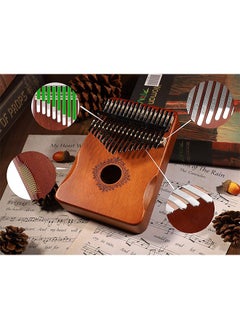 Favarey Kalimba Thumb Piano 17 Keys, Portable Mbira Finger Piano, with Carrying Bag Study Instruction and Tune Hammer Unique Giftfor Kids and Adults  - Image 2