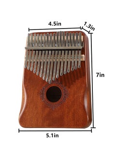 Favarey Kalimba Thumb Piano 17 Keys, Portable Mbira Finger Piano, with Carrying Bag Study Instruction and Tune Hammer Unique Giftfor Kids and Adults  - Image 5