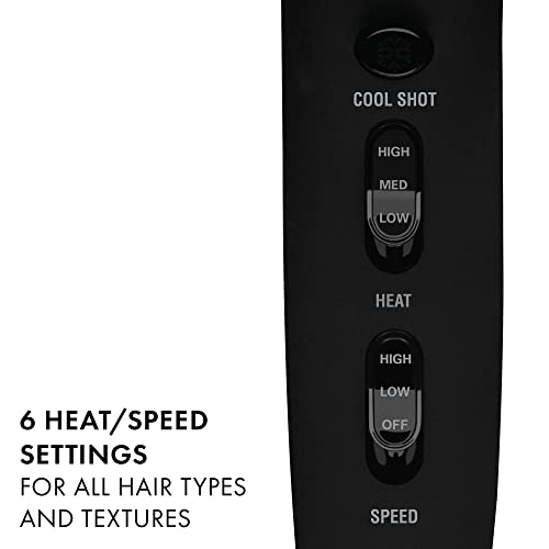 HOT TOOLS Professional Ceramic Rainbow Hair Dryer - Fast Drying Blow Dryer with Quiet Operation and Ion Technology for Long-Lasting and Shinier Hair - 1875 Watts - Image 3