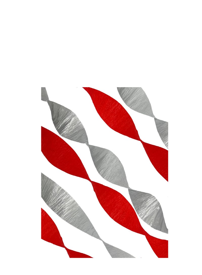 Flamingo Metallic Crepe Paper Streamers, 20 Rolls - Image 2