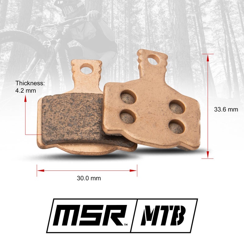 MSR High Performance MTB Brake Pad Kit Compatible with Magura MT2/MT4/MT6/MT8 | Campagnolo H11 | 2 Pairs - Image 2