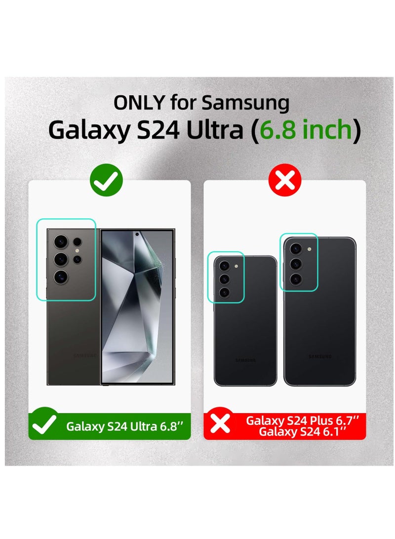 for Samsung Galaxy S24 Ultra Case Clear with Ring Holder, Stand [Compatible with Magsafe Charger] Magnetic Glossy Slim Luxury Soft Shockproof Case for Galaxy S24 Ultra-Clear Black  - Image 2