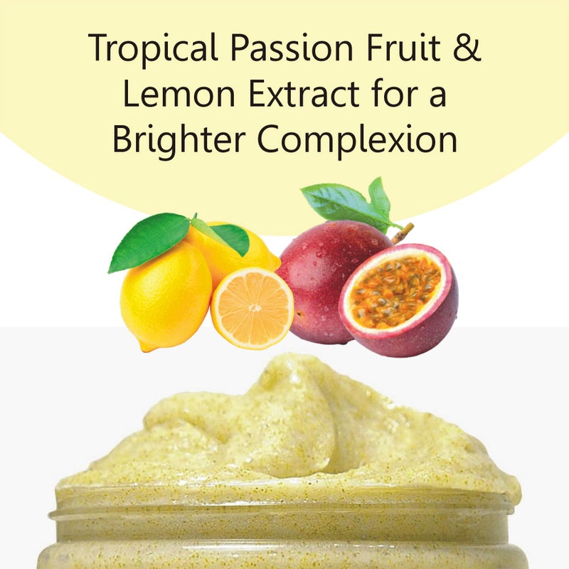 First Botany Body Scrub - Natural Exfoliating Salt Scrub & Body and Face Souffle helps with Moisturizing Skin, Acne, Cellulite, Dead Skin Scars, Wrinkles (10 fl oz, AHA Passion Fruit) - Image 5