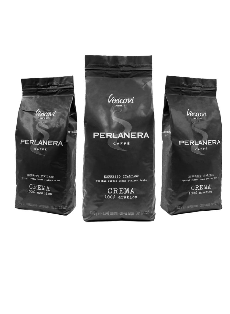 Vescovi Perlanera Crema Arabica Flavor Coffee Beans 3kg Made in Italy - Image 2