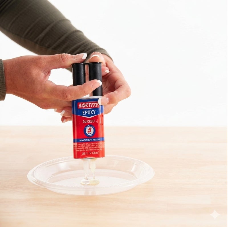 Loctite لوكتايت إيبوكسي كويكست 23 مل 5 دقائق للتثبيت السريع غراء لاصق قوي للمعادن والخشب والسيراميك والزجاج والبلاستيك | حقنة مزدوجة متعددة الأغراض لإصلاح عالي القوة حتى 3400 PSI - Image 4