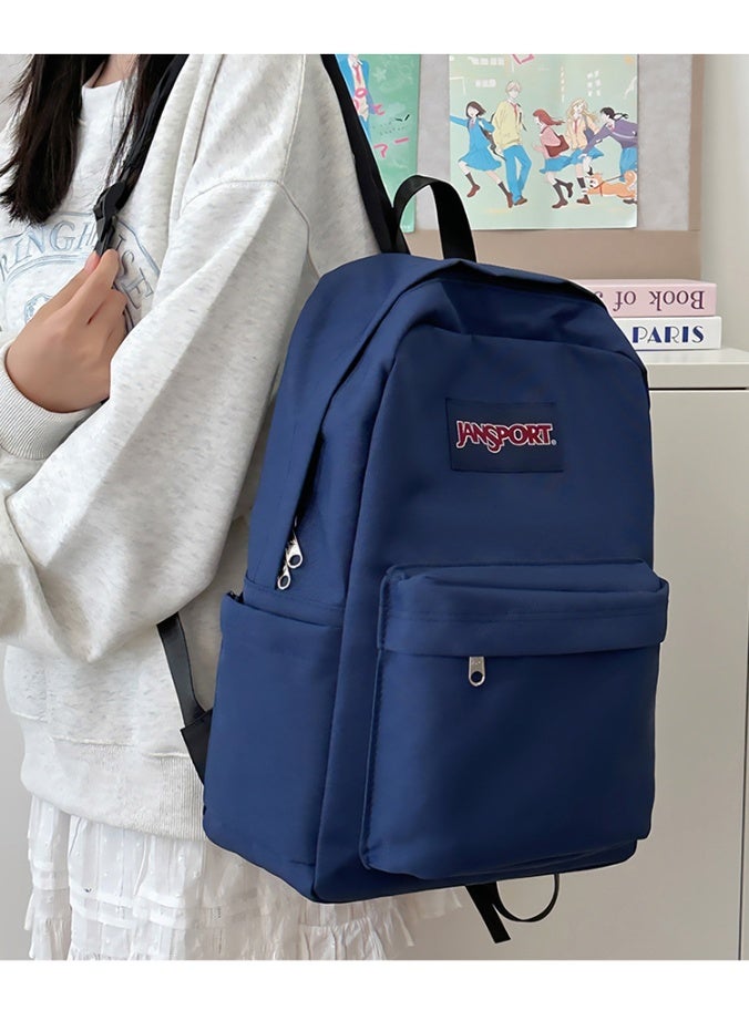 JANSPORT Superbreak Solid Backpack Blue - Image 3