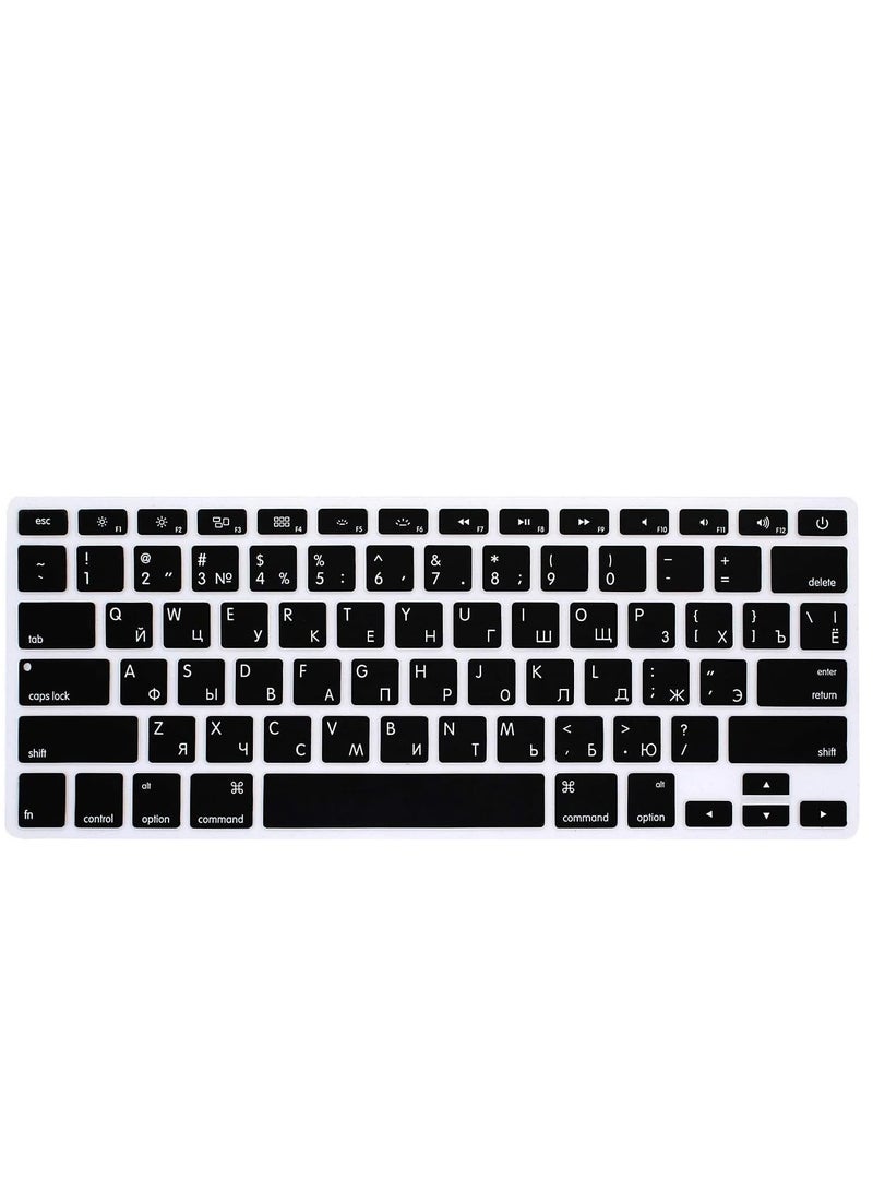 Keyboard Cover Compatible For MacBook Air 13" 15" 17" Inch With Retina Display Silicone Skin For MacBook Air 13.3'' USA Version Russian/English - Image 1