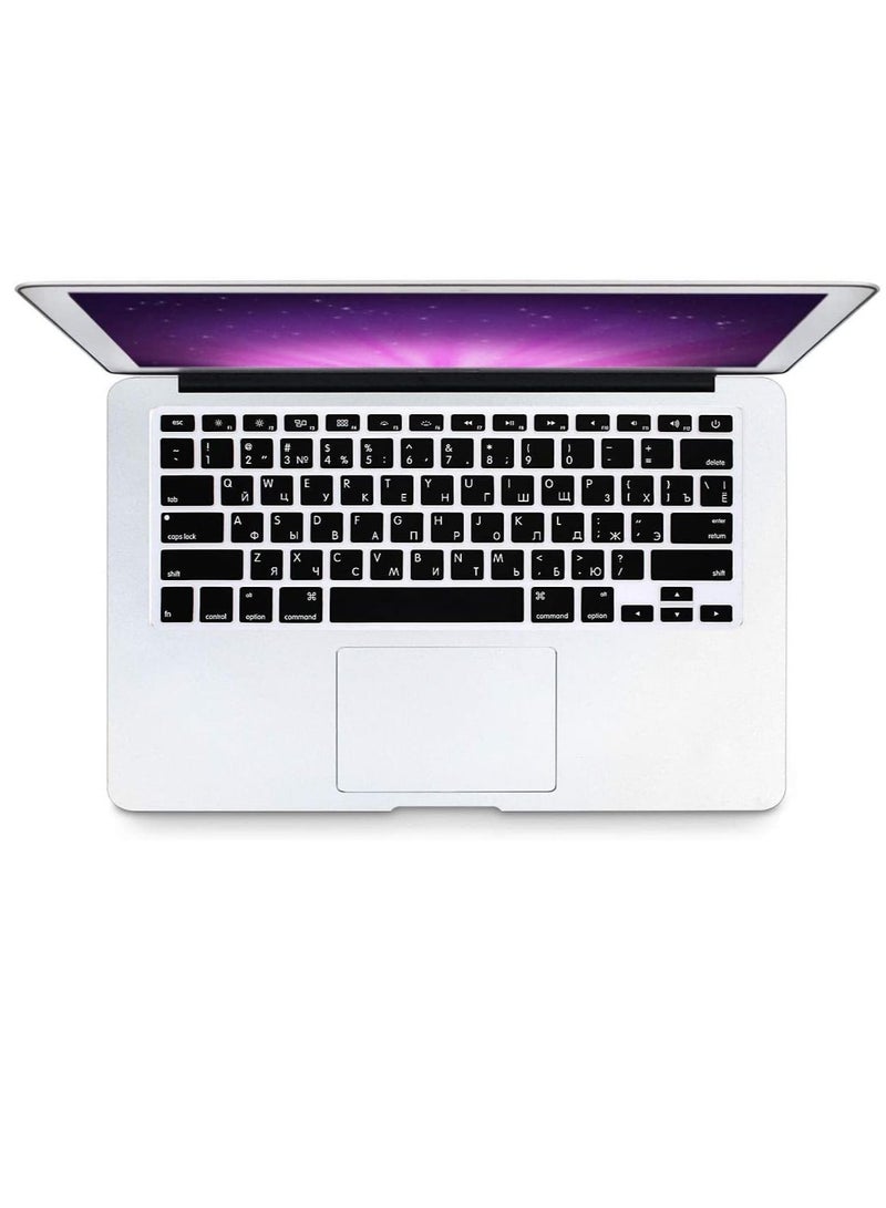 Keyboard Cover Compatible For MacBook Air 13" 15" 17" Inch With Retina Display Silicone Skin For MacBook Air 13.3'' USA Version Russian/English - Image 3