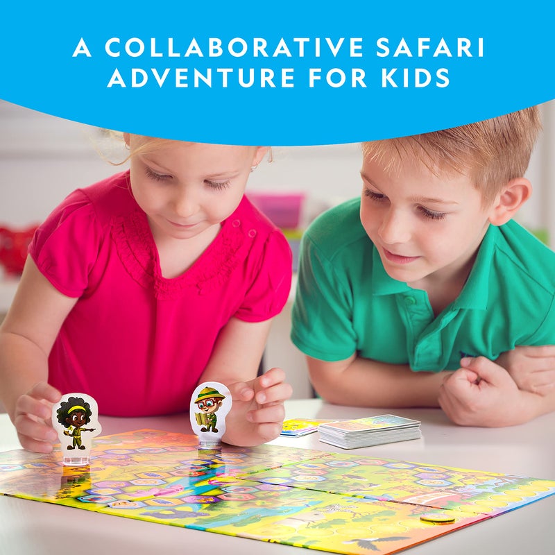 Blue Marble NATIONAL GEOGRAPHIC My First Safari Board Game for Kids 4-6 Animal Game for Adults, Cooperative Fun Perfect for Family Game Night, Board Games for Family Night - Image 2