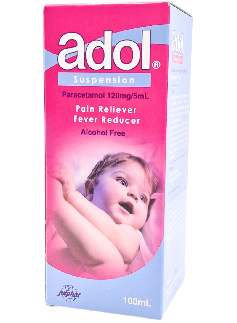 Adol 120Mg/5Ml Suspension 100Ml (Pain & Fever Relief for Children)