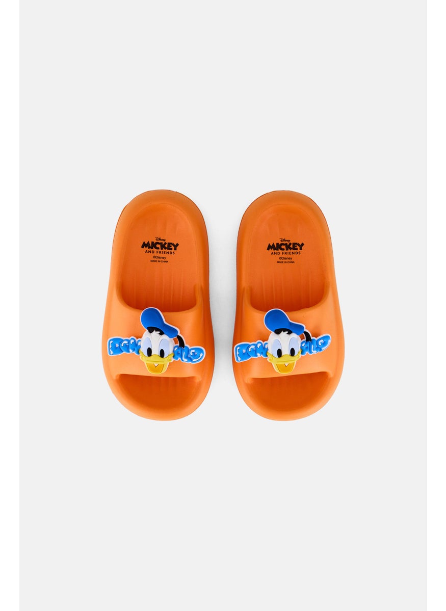 Disney Toddlers Boy Slip On Slides, Orange  - Image 3